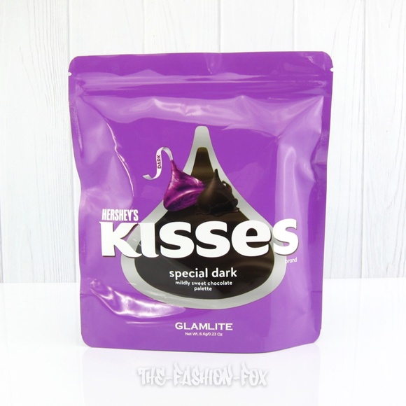 Glamlite Hershey's Kisses Special Dark Chocolate 6 Shades Eyeshadow Palette NEW - Picture 9 of 13